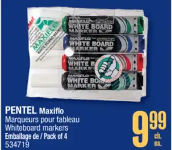 Jean Coutu PENTEL Maxiflo Whiteboard markers offer