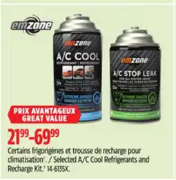 Canadian Tire Selected A/C Cool Refrigerants and Recharge Kit.† offer