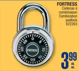 Jean Coutu FORTRESS Combination padlock offer