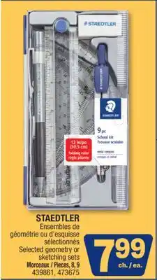 Jean Coutu STAEDTLER Selected geometry or sketching sets Pieces offer