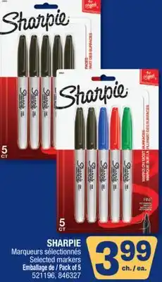 Jean Coutu SHARPIE Selected markers offer