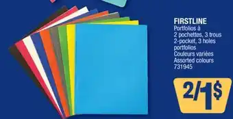 Jean Coutu FIRSTLINE 2-pocket, 3 holes portfolios offer