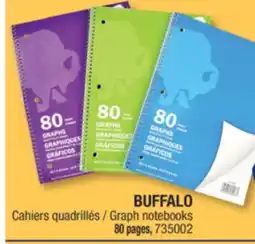 Jean Coutu BUFFALO Graph notebooks offer