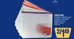 Jean Coutu FIRSTLINE Zippered 3-ring binder pocket offer