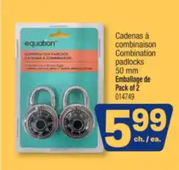 Jean Coutu Equation Combination padlocks offer