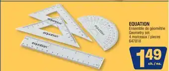 Jean Coutu EQUATION Geometry set offer