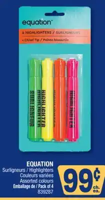 Jean Coutu EQUATION Highlighters offer