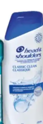 Familiprix Head & Shoulders classic clean shampoo 613ml Selected products offer