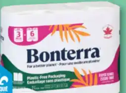 Familiprix BONTERRA Bathroom tissue, 9 triple rolls, Tissues, 3 mega packs or Paper towels, 3 mega rolls offer