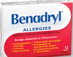Familiprix Benadryl Allergy caplets 12un offer