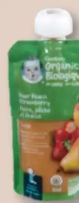 Familiprix GERBER, Organic, Baby food, 128ml offer