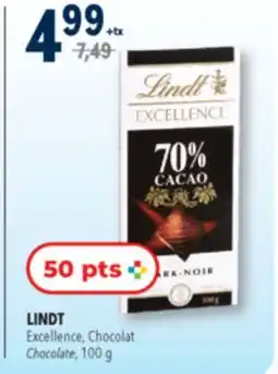 Familiprix LINDT Excellence, Chocolate, 100g offer