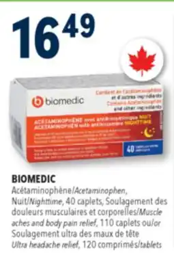 Familiprix BIOMEDIC Acetaminophen, Nighttime, 40 caplets offer