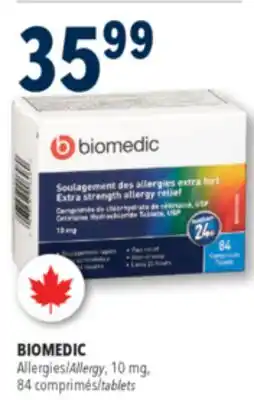 Familiprix Biomedic non-drowsy 24 hour allergy remedy tablets 48un offer