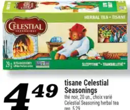 Marché Richelieu TISANE CELESTIAL SEASONINGS | CELESTIAL SEASONING HERBAL TEA offer