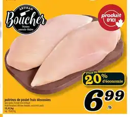 Marché Richelieu POITRINES DE POULET FRAIS DÉSOSSÉES | FRESH BONELESS CHICKEN BREASTS offer