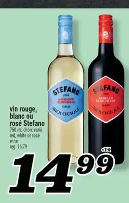 Marché Richelieu VIN ROUGE, BLANC OU ROSÉ STEFANO | RED, WHITE OR ROSÉ WINE offer