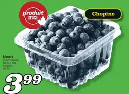 Marché Richelieu BLEUETS | BLUEBERRIES offer