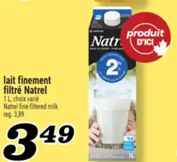 Marché Richelieu LAIT FINEMENT FILTRÉ NATREL | NATREL FINE-FILTERED MILK offer