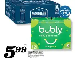 Marché Richelieu EAU PÉTILLANTE BUBLY | BUBLY SPARKLING WATER offer