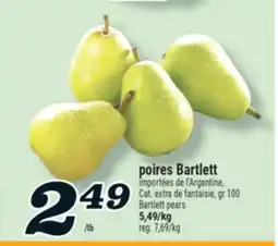 Marché Richelieu POIRES BARTLETT | BARTLETT PEARS offer