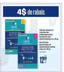 Jean Coutu ELECTROLYTE DRINK MIX offer