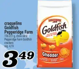 Marché Richelieu CRAQUELINS GOLDFISH PEPPERIDGE FARM | PEPPERIDGE FARM GOLDFISH CRACKERS offer