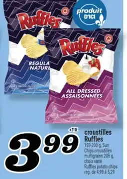 Marché Richelieu CROUSTILLES RUFFLES | RUFFLES POTATO CHIPS offer