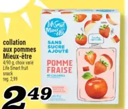 Marché Richelieu COLLATION AUX POMMES MIEUX-ÊTRE | LIFE SMART FRUIT SNACK offer