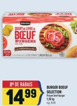 Marché Adonis BURGER BOEUF SELECTION | SELECTION FROZEN BEEF BURGER offer