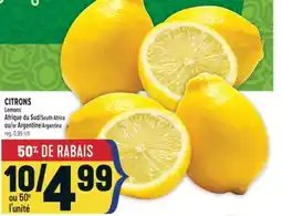 Marché Adonis CITRONS | LEMONS offer
