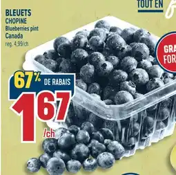 Marché Adonis BLEUETS CHOPINE | BLUEBERRIES PINT offer