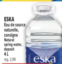 Marché Adonis ESKA EAU DE SOURCE NATURELLE, CONSIGNE | ESKA NATURAL SPRING WATER, DEPOSIT offer