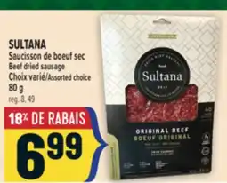 Marché Adonis SULTANA SAUCISSON DE BOEUF SEC | BEEF DRIED SAUSAGE offer