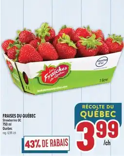 Marché Adonis FRAISES DU QUÉBEC | STRAWBERRIES QC offer