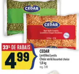 Marché Adonis CEDAR LENTILLES | CEDAR LENTILS offer
