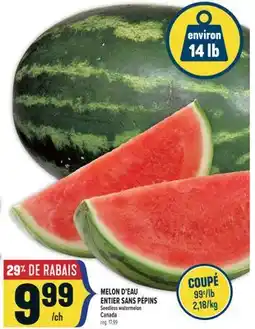 Marché Adonis MELON D'EAU ENTIER SANS PÉPINS | SEEDLESS WATERMELON offer