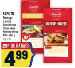 Marché Adonis SAPUTO FROMAGE TRANCHÉ | SAPUTO SLICED CHEESE offer