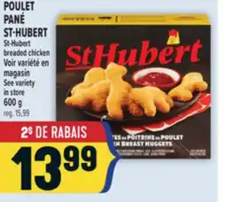 Marché Adonis POULET PANÉ ST-HUBERT | ST-HUBERT BREADED CHICKEN offer