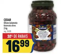 Marché Adonis CEDAR OLIVES KALAMATA | CEDAR KALAMATA OLIVES offer