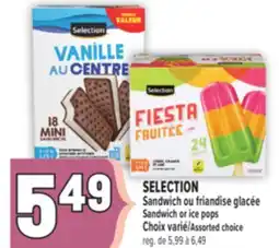 Marché Adonis SELECTION SANDWICH OU FRIANDISE GLACÉE | SELECTION SANDWICH OR ICE POPS offer