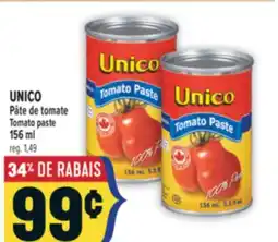 Marché Adonis UNICO PÂTE DE TOMATE | UNICO TOMATO PASTE offer