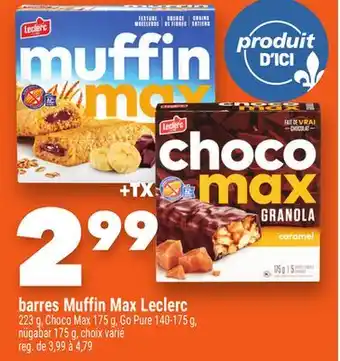 Marche Ami BARRES MUFFIN MAX LECLERC offer