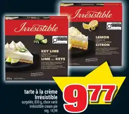Super C Tarte à la crème Irrésistible | Irrésistible cream pie offer