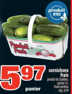 Super C CORNICHONS FRAIS | FRESH PICKLES offer