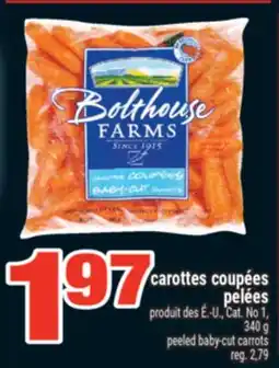 Super C CAROTTES COUPÉES PELÉES | PEELED BABY-CUT CARROTS offer