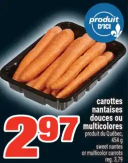 Super C CAROTTES NANTAISES DOUCES OU MULTICOLORES | SWEET NANTES OR MULTICOLOR CARROTS offer