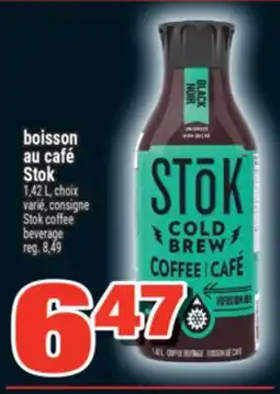 Super C BOISSON AU CAFÉ STOK | STOK COFFEE BEVERAGE offer