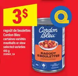 Maxi RAGOÛT DE BOULETTES CORDON BLEU | MEATBALLS OR STEW, 410 G offer