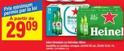 Maxi BIÈRE HEINEKEN OU HEINEKEN SILVER, 24X330/355 ML offer